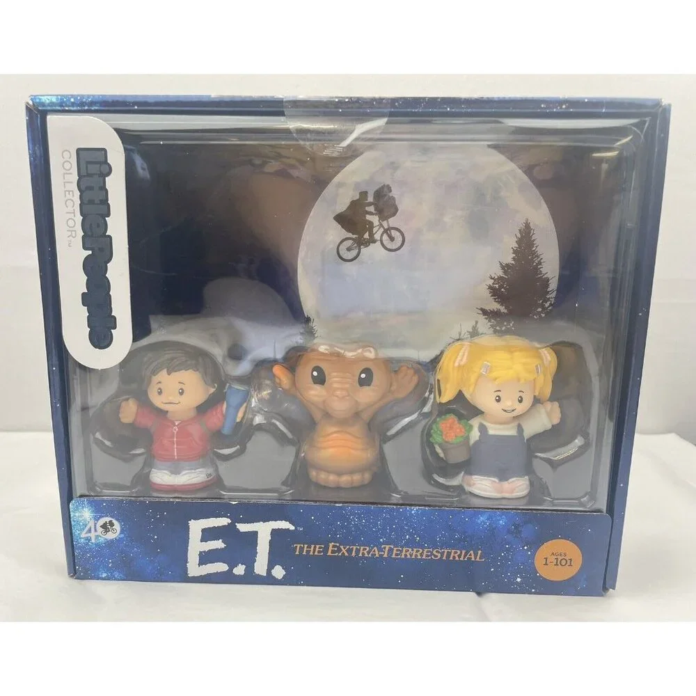 Little People~ Collector E.T. The Extra-Terrestrial 3pc Set 40 yrs - Picture 4 of 11